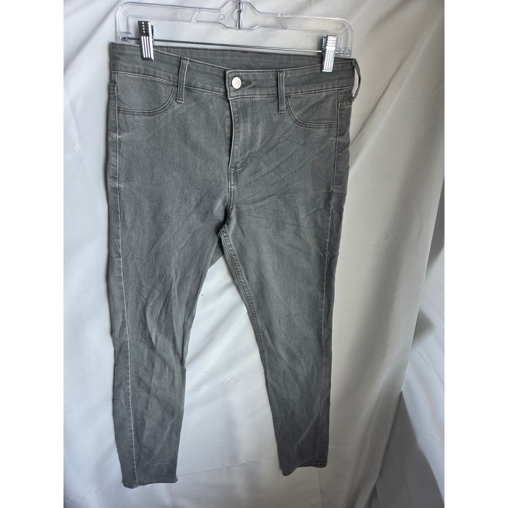 HM &Denim Skinny Ankle Jeans Grey Regular Waist Womens